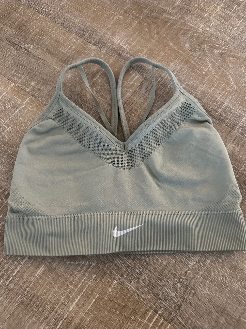 Nike Seamless Sage Green Light Support Sports Bralette